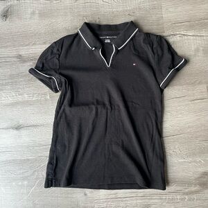 Tommy Hilfiger Charcoal Polo with Light Trim